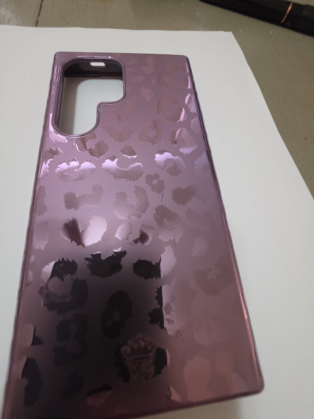 Velvet Caviar Metallic Purple Leopard Print Samsung S24 Ultra Case